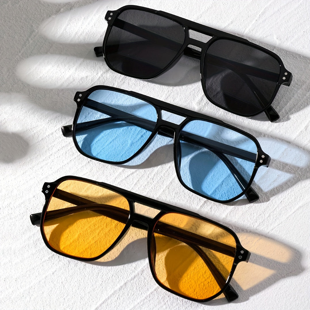 Čtvercové brýle s nýty