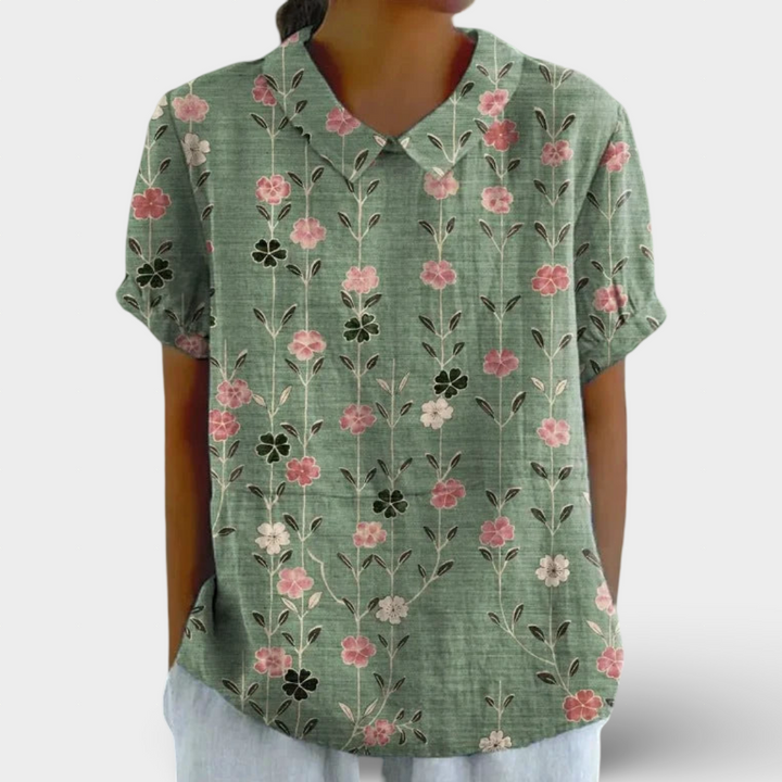 Rosalia - RETRO KVĚTINOVÁ KOŠELE PRO ŽENY