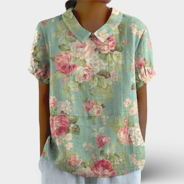 Rosalia - RETRO KVĚTINOVÁ KOŠELE PRO ŽENY