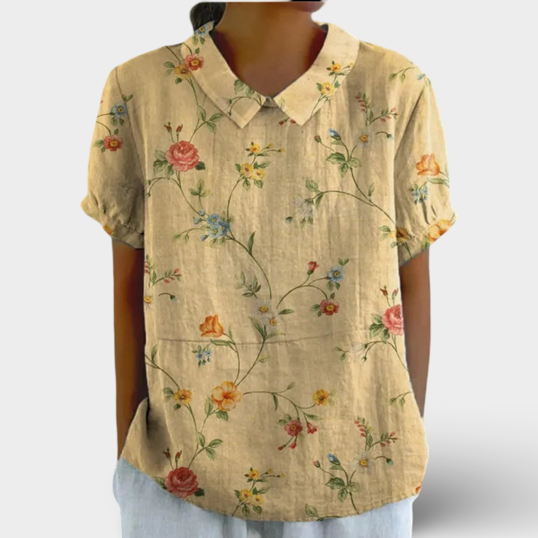 Rosalia - RETRO KVĚTINOVÁ KOŠELE PRO ŽENY