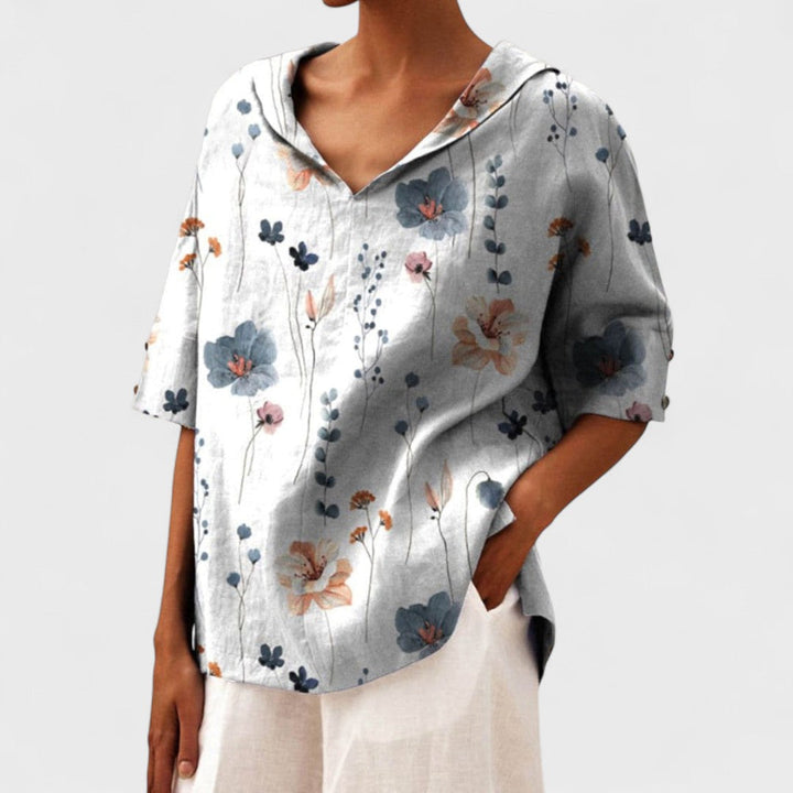 Krista - Elegantní blůza s výstřihem do V