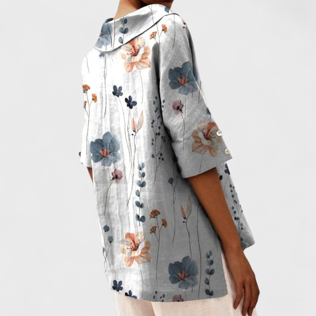 Krista - Elegantní blůza s výstřihem do V