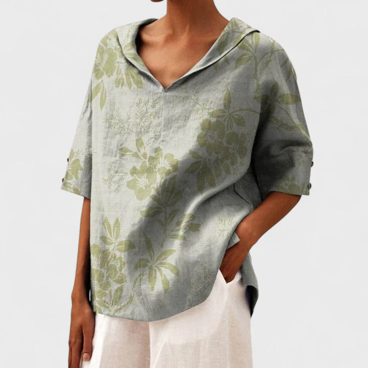 Krista - Elegantní blůza s výstřihem do V