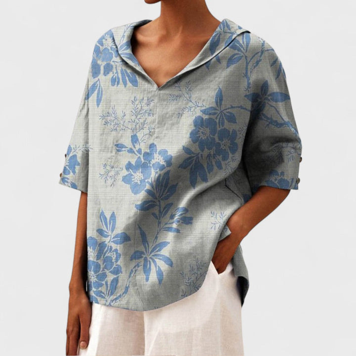 Krista - Elegantní blůza s výstřihem do V